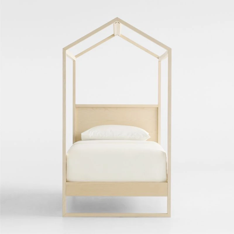 Gemini Sun Washed Ash Wood Kids Twin Tent Bed