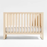 Gemini Light Ash Wood Convertible Baby Crib