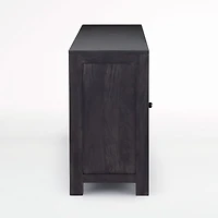 Geneva 78" Black Wood Credenza