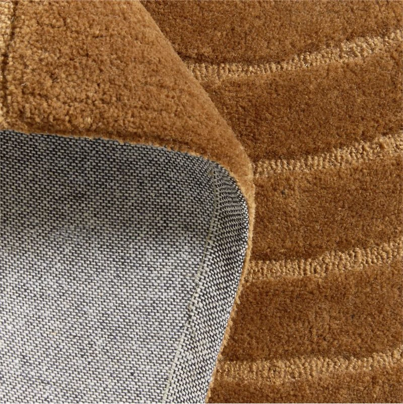 Geo Carved Almond Brown Kids Performance Area Rug 5'x8'