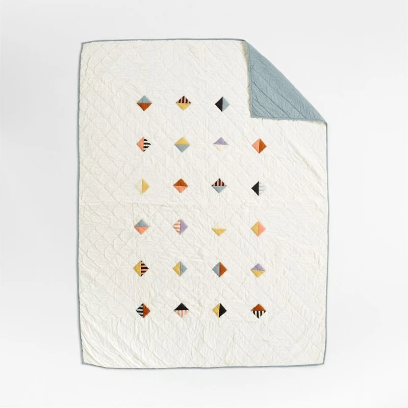 Geo Diamond Kids Organic Cotton Twin Quilt