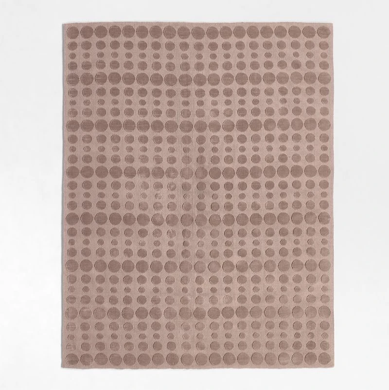 Geo Dotty Rosy Lilac Kids Performance Rug 6'x9'