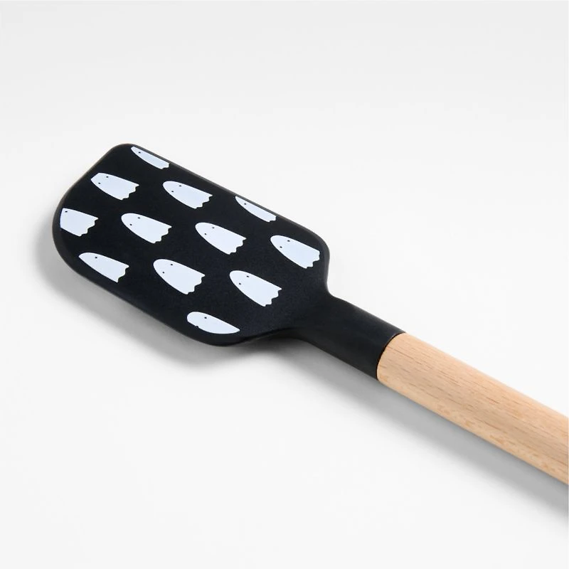 Ghost Silicone and Wood Spatula