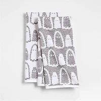 Ghost Textured Terry Organic Cotton Kitchen Towel, Set of 2