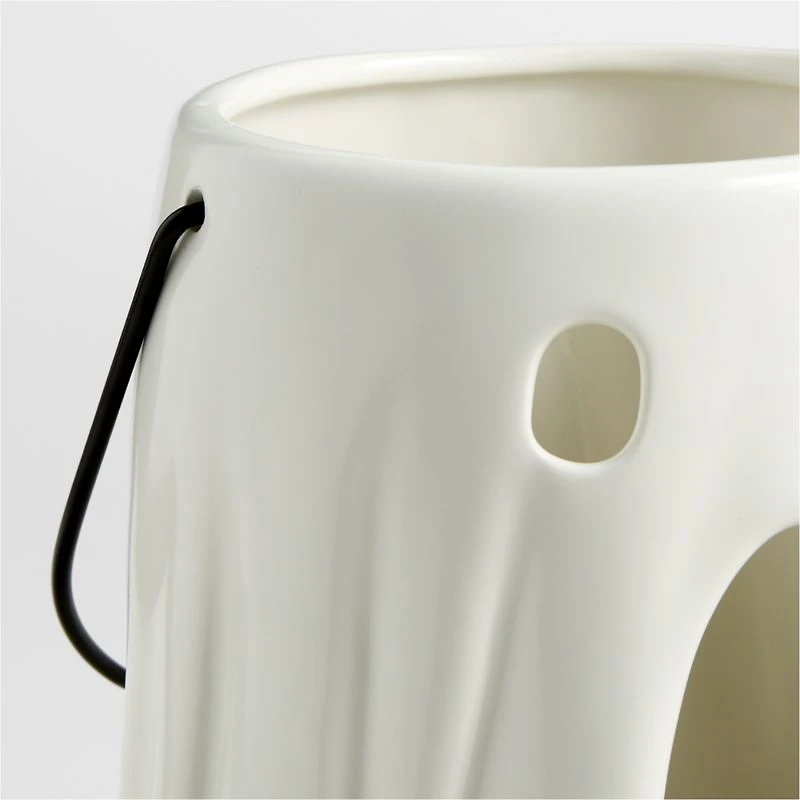 Ghost Large White Ceramic Indoor Lantern