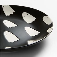 Ghosts 6" Appetizer Plates with Stand, Set of 10