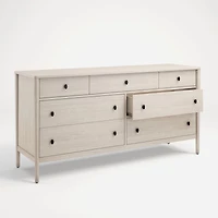 Gia Pickled Oak 7-Drawer Dresser