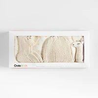 Giraffe 4-Piece Organic Baby Swaddle Gift Set