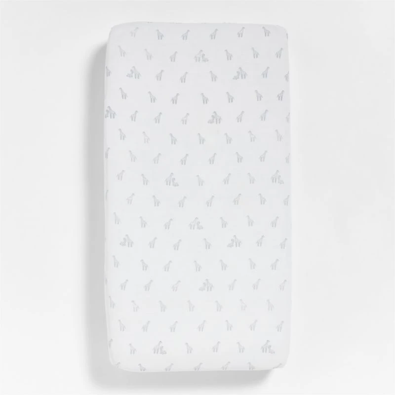 Supersoft Giraffe Organic Cotton Baby Crib Fitted Sheet