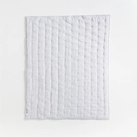 Giraffe Embroidered Hand-Quilted Organic Cotton Baby Crib Quilt