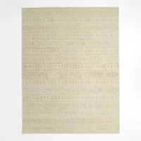 Girona Wool Handwoven Ivory Rug Swatch 12"x18"