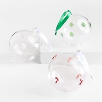 Green Tree Glass Ball Christmas Ornament