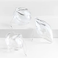 Glass Swirl Christmas Ornaments, Set of 3