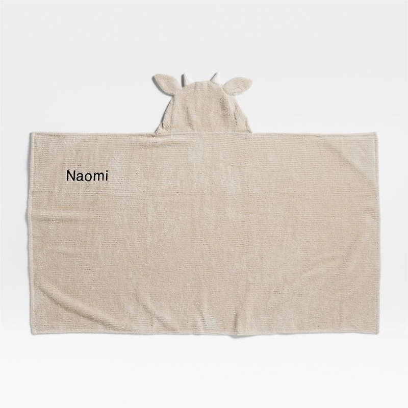 Goat Stone Tan Organic Cotton Hooded Kids Towel