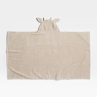 Goat Stone Tan Organic Cotton Hooded Kids Towel