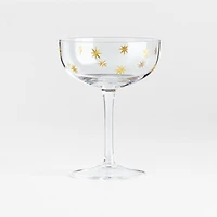 Gold Star Etched 8.5-oz. Coupe Glass