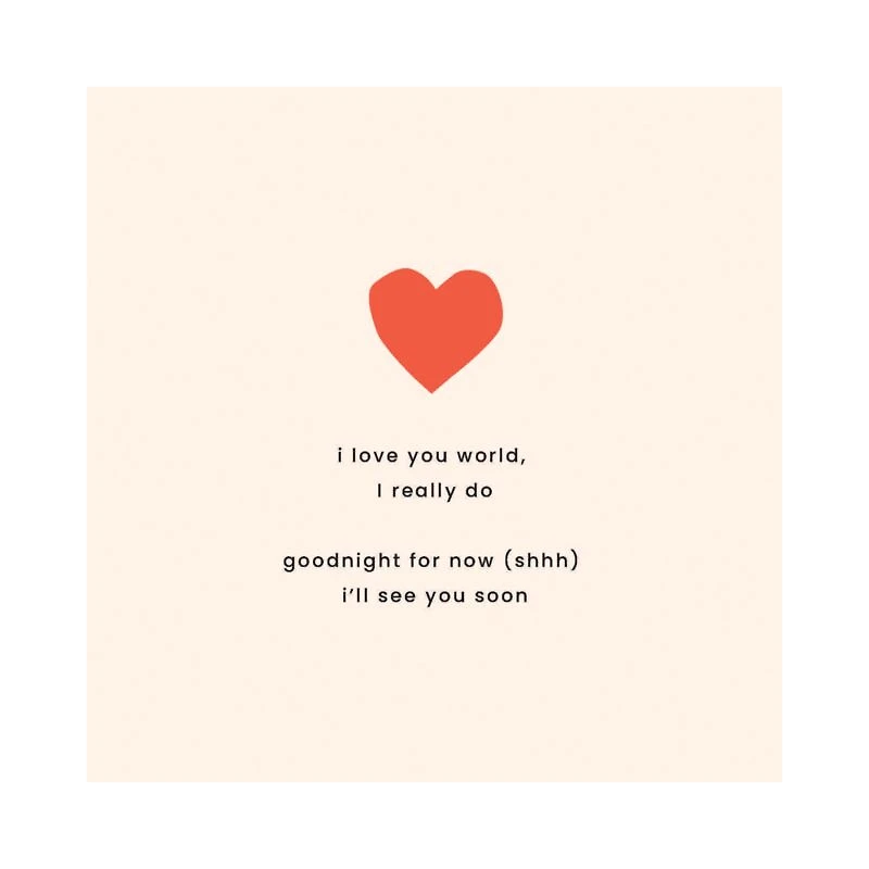Good Night, World - I Love You So Kids Board Book by Olivia Herrick