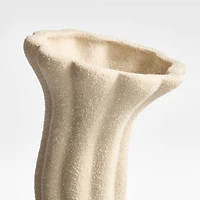 Gourdgeous Medium Cream Earthenware Vase 16"