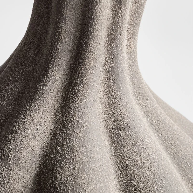 Gourdgeous Large Grey Earthenware Vase 21"