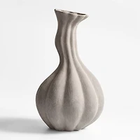Gourdgeous Large Grey Earthenware Vase 21"