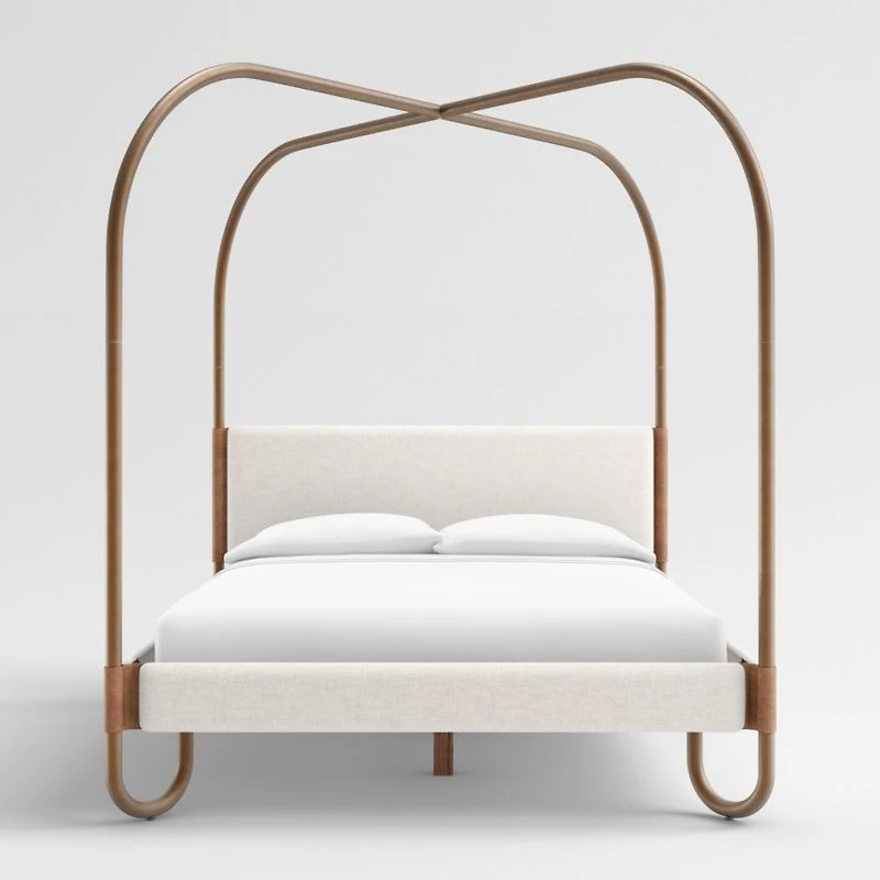 Gracia Queen Upholstered Canopy Bed