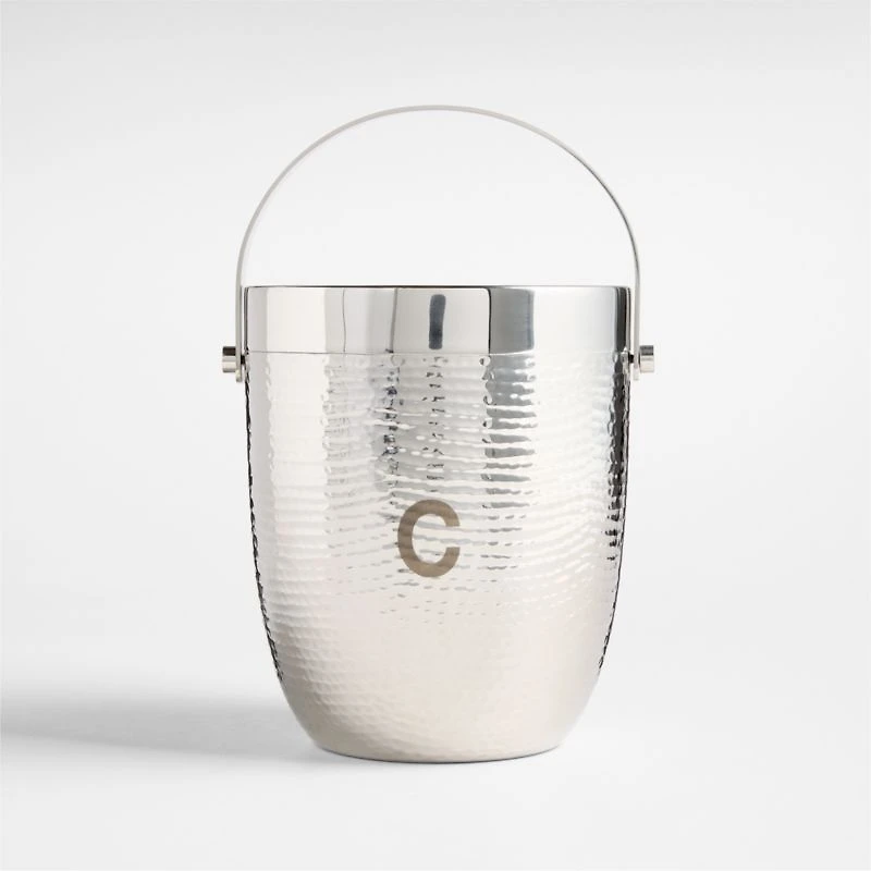 Graham Hammered Metal Ice Bucket