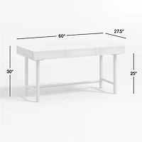 Emmer 60" Charcoal Oak Desk with Outlet