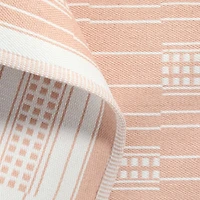 Graphic Stripe Elegant Pink Handwoven Flatweave Kids Performance Area Rug 6'x9'