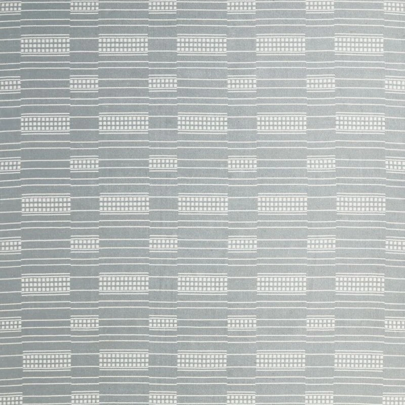 Graphic Stripe Mist Blue Handwoven Flatweave Kids Performance Area Rug 6'x9'