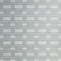 Graphic Stripe Mist Blue Handwoven Flatweave Kids Performance Area Rug 6'x9'