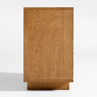 Grayson 52" Barley Brown Wood Wide 6-Drawer Kids Dresser