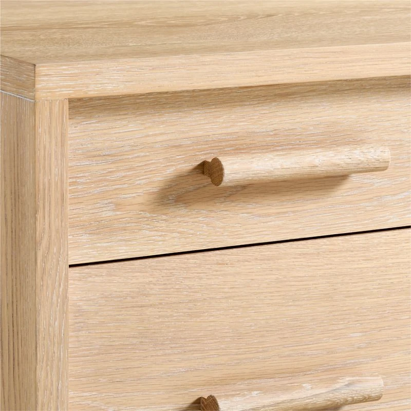 Grayson Natural Brown Oak Wood 3-Drawer Kids Desk