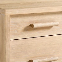 Grayson Natural Brown Oak Wood 3-Drawer Kids Desk