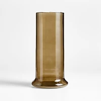 Cleone Tall Green Glass Vase 12"