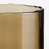 Cleone Tall Green Glass Vase 12"