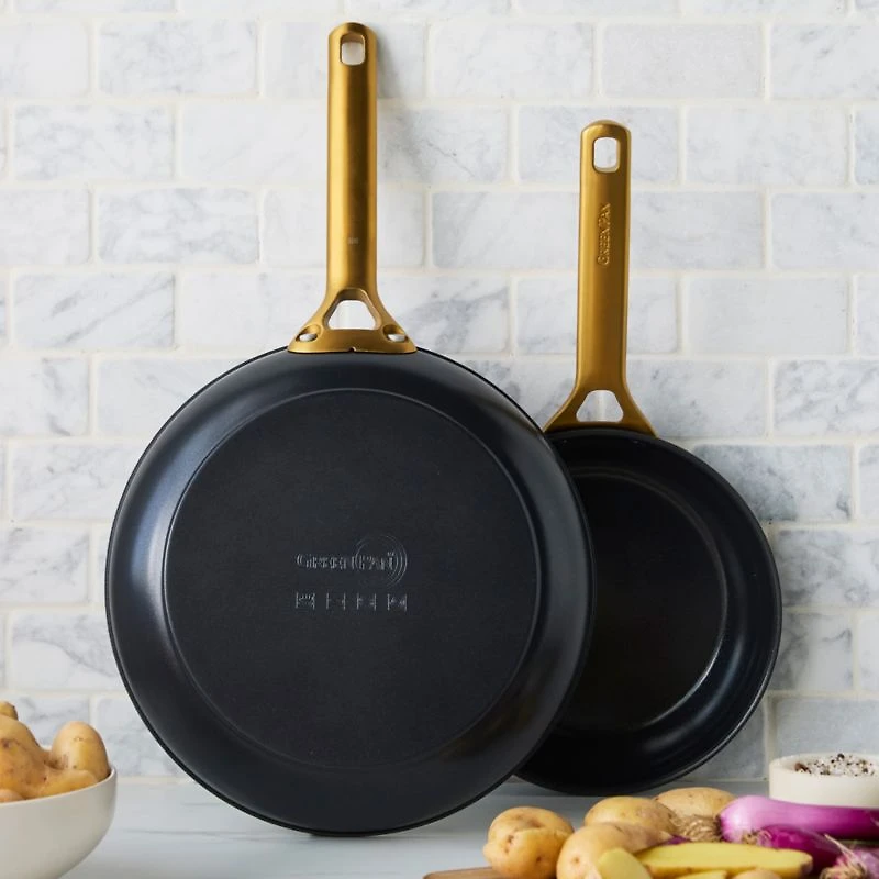 GreenPan ™ Reserve Pro Black Ceramic Non-Stick Fry Pans, Set of 2