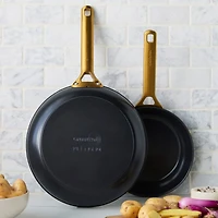 GreenPan ™ Reserve Pro Black Ceramic Non-Stick Fry Pans, Set of 2