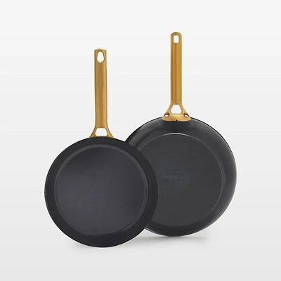 GreenPan ™ Reserve Pro Black Ceramic Non-Stick Fry Pans, Set of 2