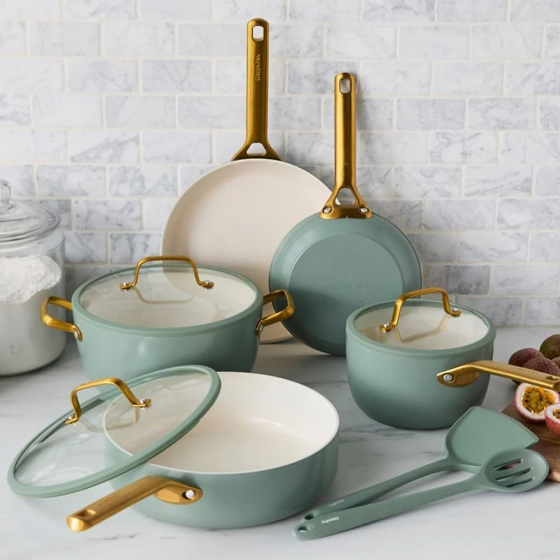 GreenPan ™ Reserve Pro Green Lush 10-Piece Ceramic Non-Stick Cookware Set