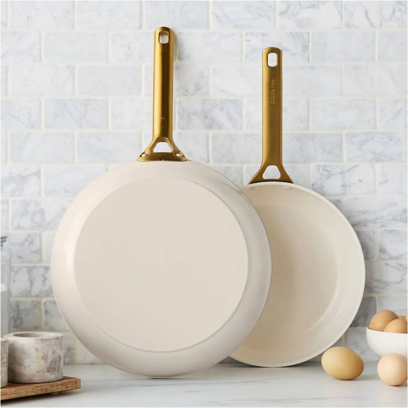 GreenPan ™ Reserve Pro Macadamia Ceramic Non-Stick Fry Pans, Set of 2