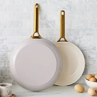 GreenPan ™ Reserve Pro Oyster Ceramic Non-Stick Fry Pans, Set of 2