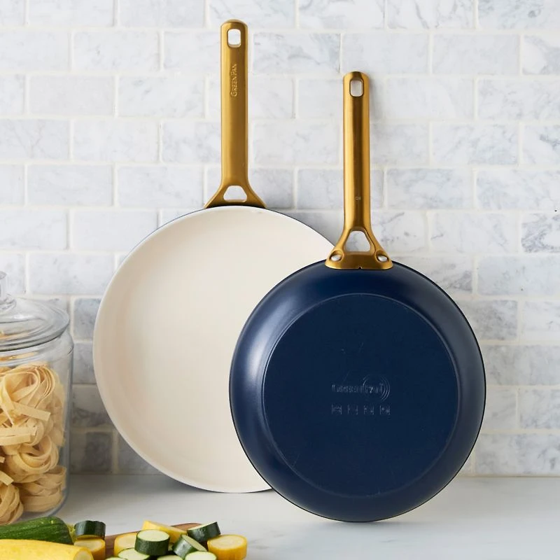 GreenPan ™ Reserve Pro Oxford Blue Ceramic Non-Stick Fry Pans, Set of 2