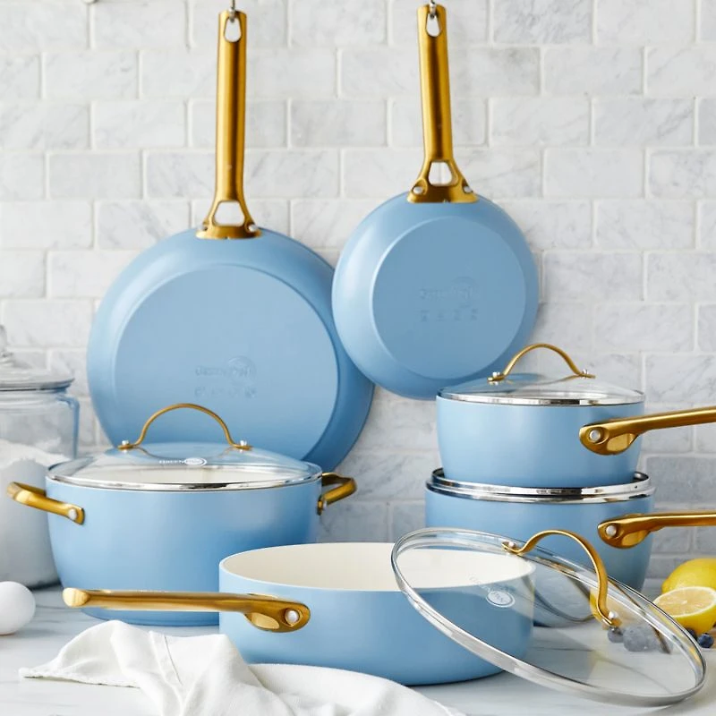 GreenPan ™ Reserve Sky Blue 10-Piece Ceramic Non-Stick Cookware Set