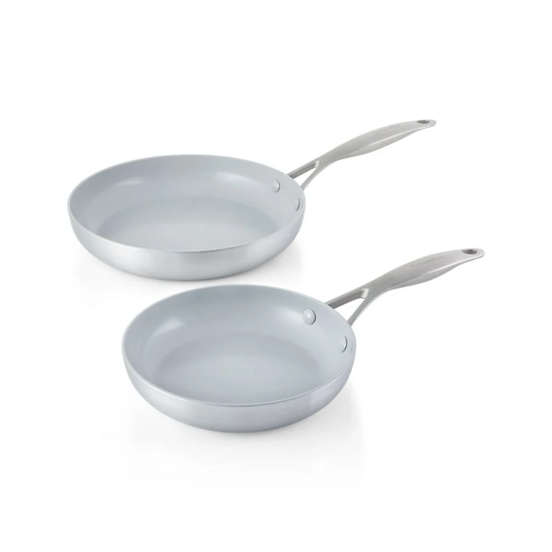 Green Pan ™ Venice Pro 8" and 10" Ceramic Fry Pans, Set of 2