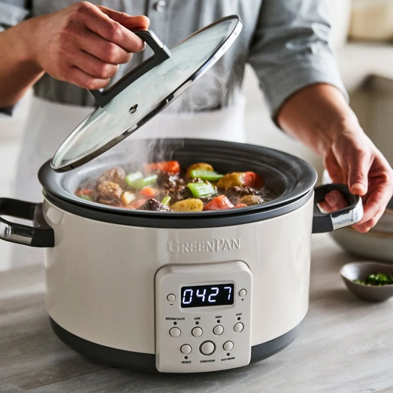 GreenPan™ 4-Qt. Slow Cooker in Macadamia