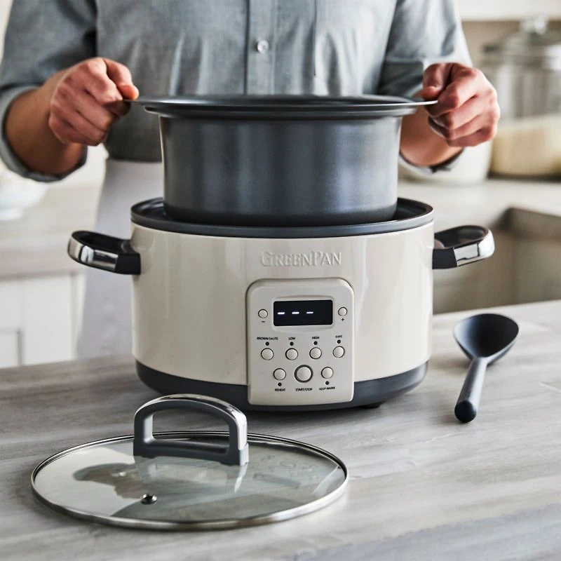 GreenPan™ 4-Qt. Slow Cooker in Macadamia