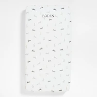 Supersoft Grey Bunny Gauze Organic Cotton Baby Crib Fitted Sheet