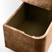 Greye 60" Burl Wood Desk with Swivel Drawers