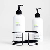 Geranium + Bergamot Hand Soap and Lotion Set with Matte Black Caddy