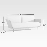 Grotta 74" Outdoor Wicker Sofa